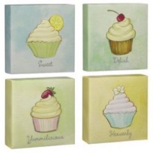 Grasslands Road Set of Cupcake Canvas Art